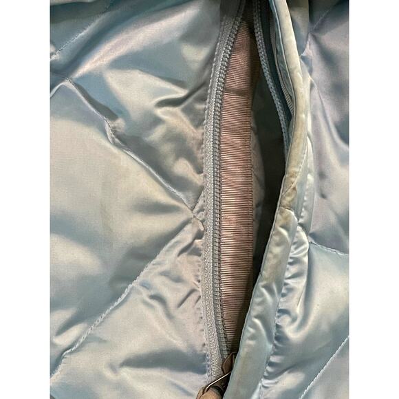 North Face Baby Blue 550 Goose Down Y2K Puffer Jacket size Large - Picture 9 of 16